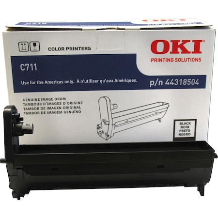 Oki Oki Black Drum For C711Dn, C711Dtn, C711N - 30K Image Drum 44318504
